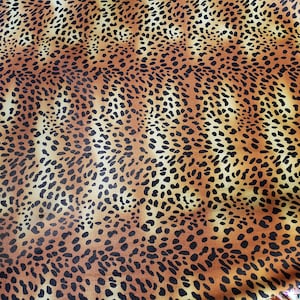 4 Way Stretch Cheetah Animal Print Nylon Spandex Fabric sold by yard