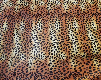 4 Way Stretch Cheetah Animal Print Nylon Spandex Fabric sold by yard