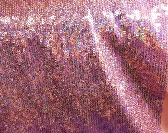 Mini Disc Flat Sequin Spandex Fabric By The Yard 58"/60"- Many Colors Available.