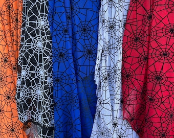 Velvety Spiderwebs 4 Way Stretch Nylon Mesh / by the yard 9Colors Available