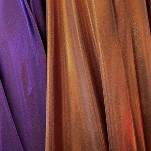 MULTIPLE COLORS 4 Way Stretch Nylon Spandex w/Foggy Foil sold by yard 60 Wide image 5