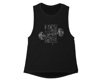 I Like Heavy Metal - Camiseta de tirantes para mujer con diseño de pala fluida