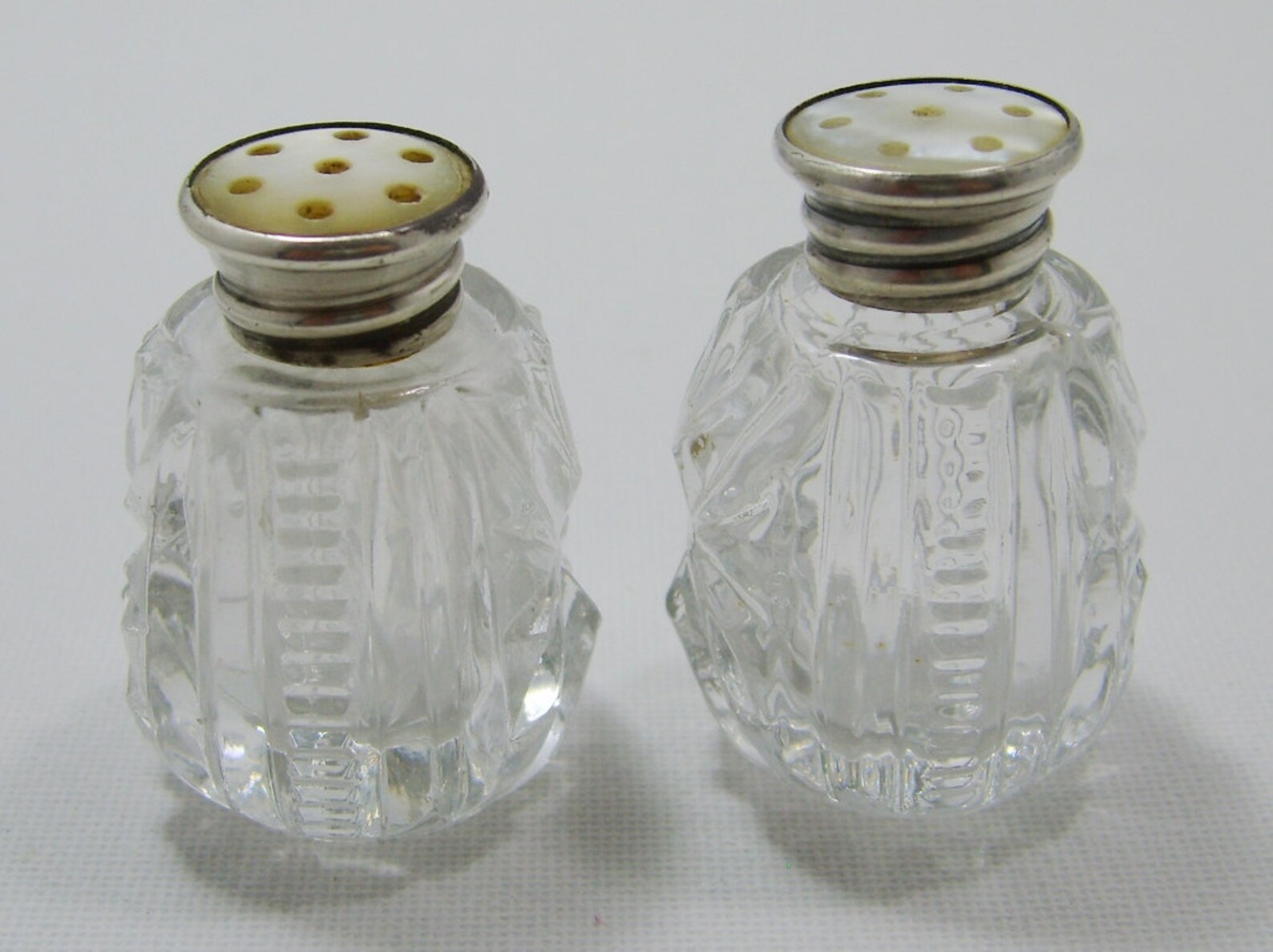 Mother Of Pearl Salt and Pepper Shakers Old Vintage Rare | Etsy