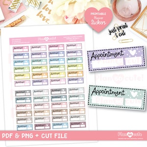 Appointment Printable Planner Stickers