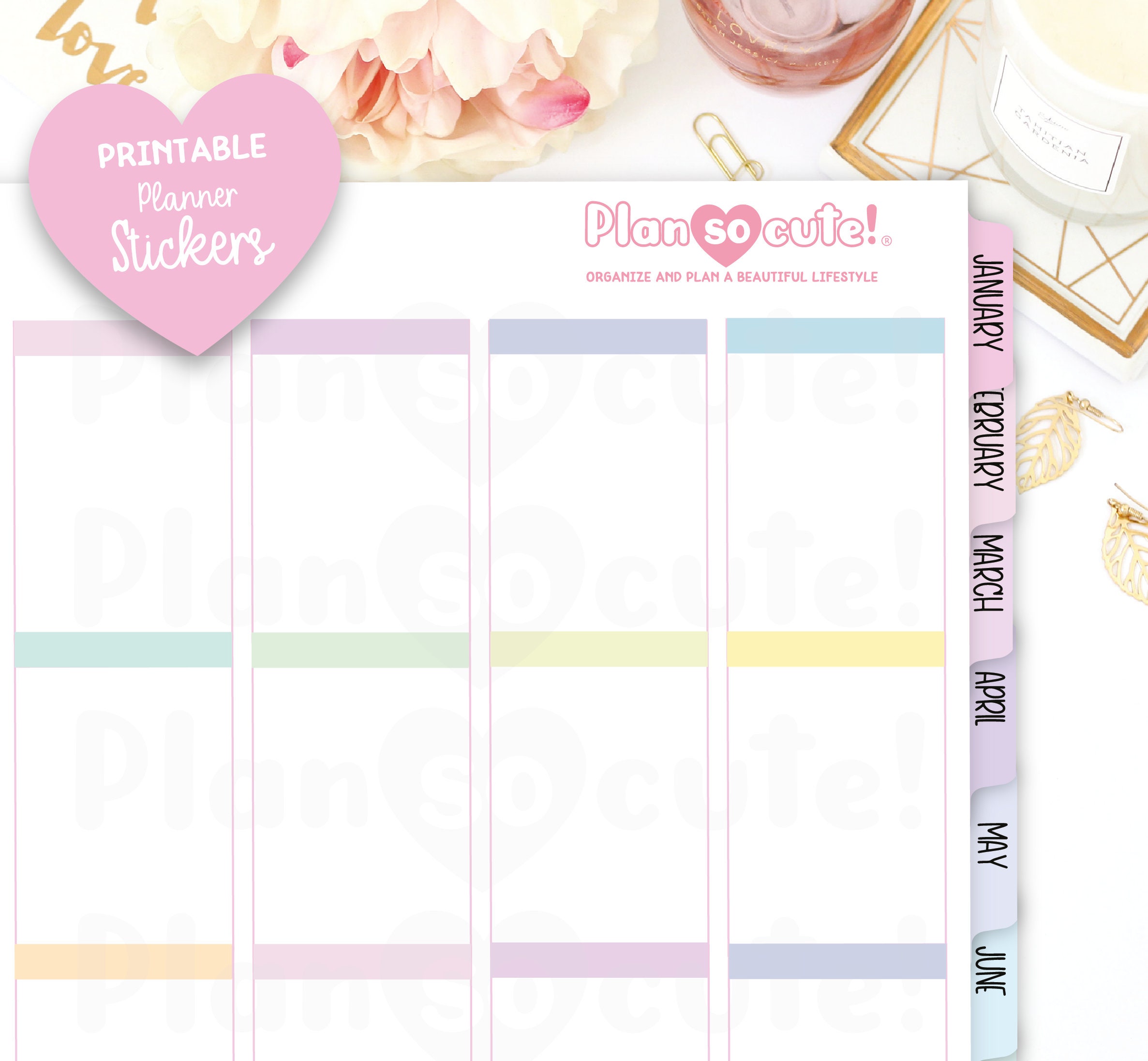 Printable Headers. Erin Condren Stickers. Printable Planner - Etsy
