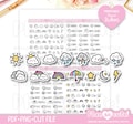 Weather Icon Stickers, Printable Planner Stickers, Bullet Journal Stickers, Erin Condren Stickers product logo