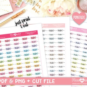 To Do Script, Printable Planner Stickers, Cricut and Silhouette files, Bullet Journal Stickers, Erin Condren Stickers