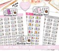 Planner Time!, Printable Planner Stickers, Flat Lay Stickers