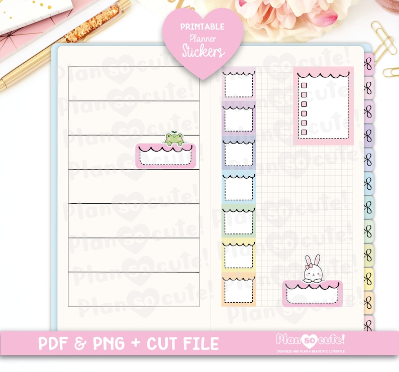 Doodle Stitched FULL BOX, Check List, Printable Planner Stickers ...