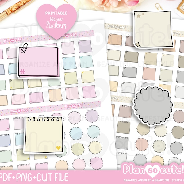 Notes Stickers - Etsy