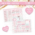 Sakura Hobonichi Cousin Kit, Printable Planner Stickers, Cherry Blossom, Hobonichi Kit, Cricut and Silhouette files product logo