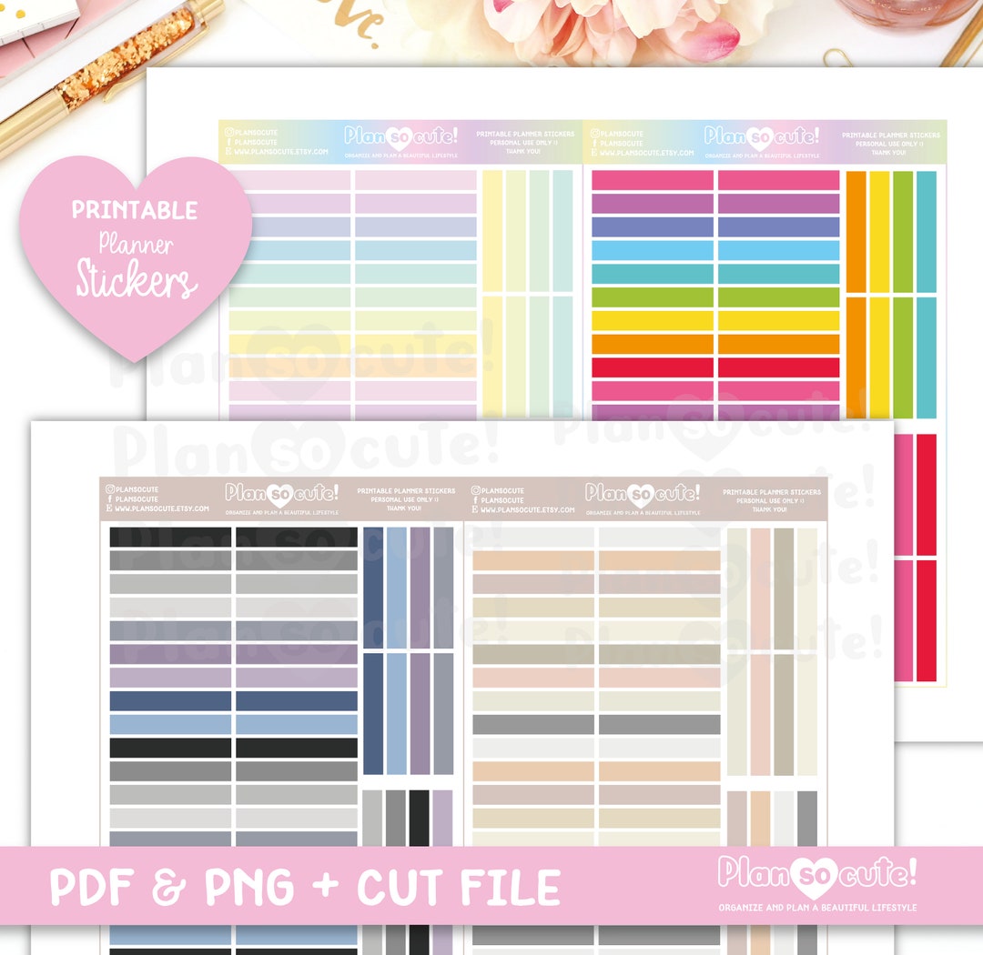 Printable Headers. Erin Condren Stickers. Printable Planner Stickers ...