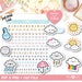 Cute Kawaii Weather, Printable Planner Stickers, Cricut and Silhouette files, Bullet Journal Stickers, Erin Condren Stickers