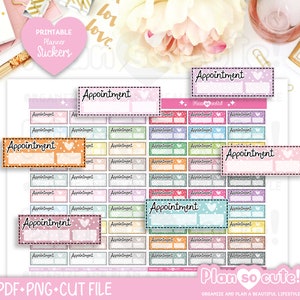 Appointment Printable Planner Stickers