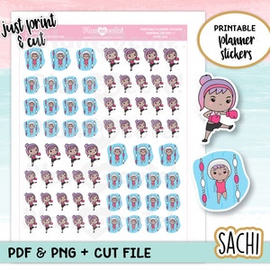 Sport Printable, Printable Planner Stickers, Hobonichi printable, Doodle Stickers, Bullet Journal Stickers, Erin Condren stickers