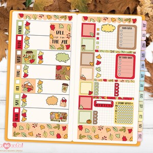 Fall Hobonichi Weeks Kit, Autumn Printable Planner Stickers, Autumn ...