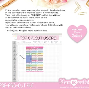 Calendar 2026- 2027, Printable Planner Stickers, Monday start image 4
