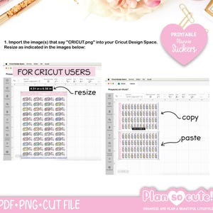 Calendar 2026- 2027, Printable Planner Stickers, Monday start image 3