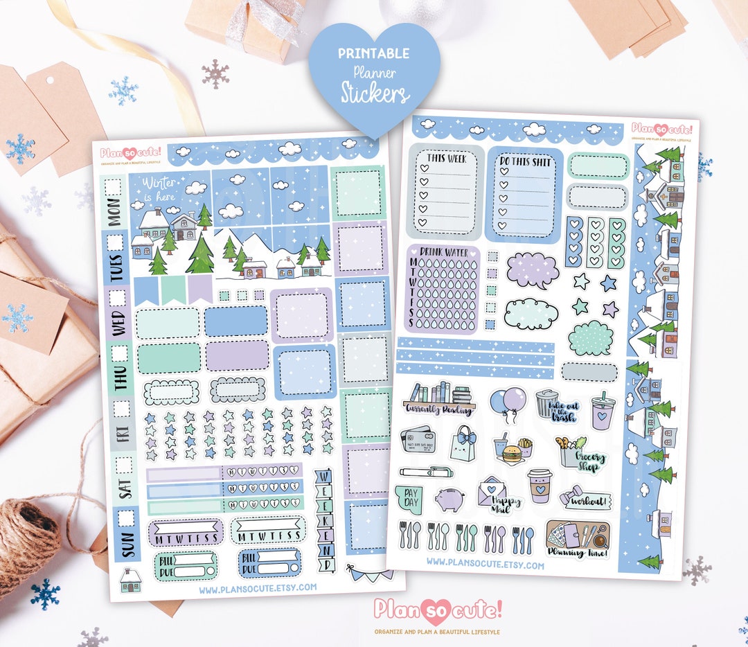 Winter is Here, Hobonichi Weeks Kit, Hello Winter Printable Planner ...