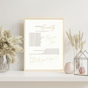 Litany of Humility Digital Download | Litany of Humility | Prayer for Humility Download | Litany of Humility Print | Catholic Prayer