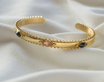 Gold Bangle Bracelet / Gold Bracelet / Cuff Bracelet / Stacking Bracelet / Bangle Bracelet / Adjustable Bracelet / Thick Bracelet.