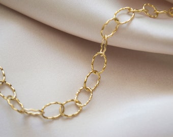 Linked Chain Bracelet / Link Chain Bracelet / Gold Chain Bracelet / Chain Bracelet / Simple Chain Bracelet /Gold Bracelet. SSJ358