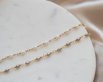 Pearl Bracelet / Dainty Bracelet / Delicate Bracelet / Beaded Gold Bracelet / Freshwater Pearl Bracelet / Dainty Gold Bracelet . SSJ022