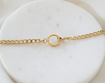 Toggle and Clasp Necklace / Thick Chain Choker / Thick Chain Necklace / Gold Necklace / Chain Necklace / Link Chain Necklace /Link Necklace.