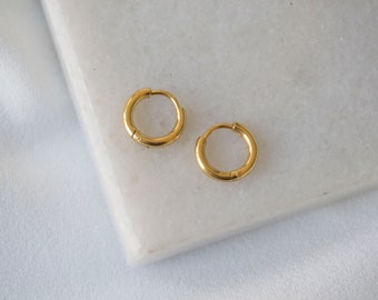 Small Hoop Earrings / Gold Hoop Earrings / Tiny Hoop Earrings / Huggie Hoop Earrings / Hoops / Gold Hoops / Small Gold Hoops. SSJ260