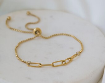 Gold Chain Bracelet / Stacking Bracelet / Linked Chain Bracelet / Gold Bracelet / Chain Bracelet / Thick Chain Bracelet.