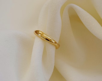 Thin Gold Ring / Thin Ring / 925 Sterling Silver Ring / Gold Ring / Gold Stacking Ring / Stacking Ring / Simple Gold Ring / Simple Ring.