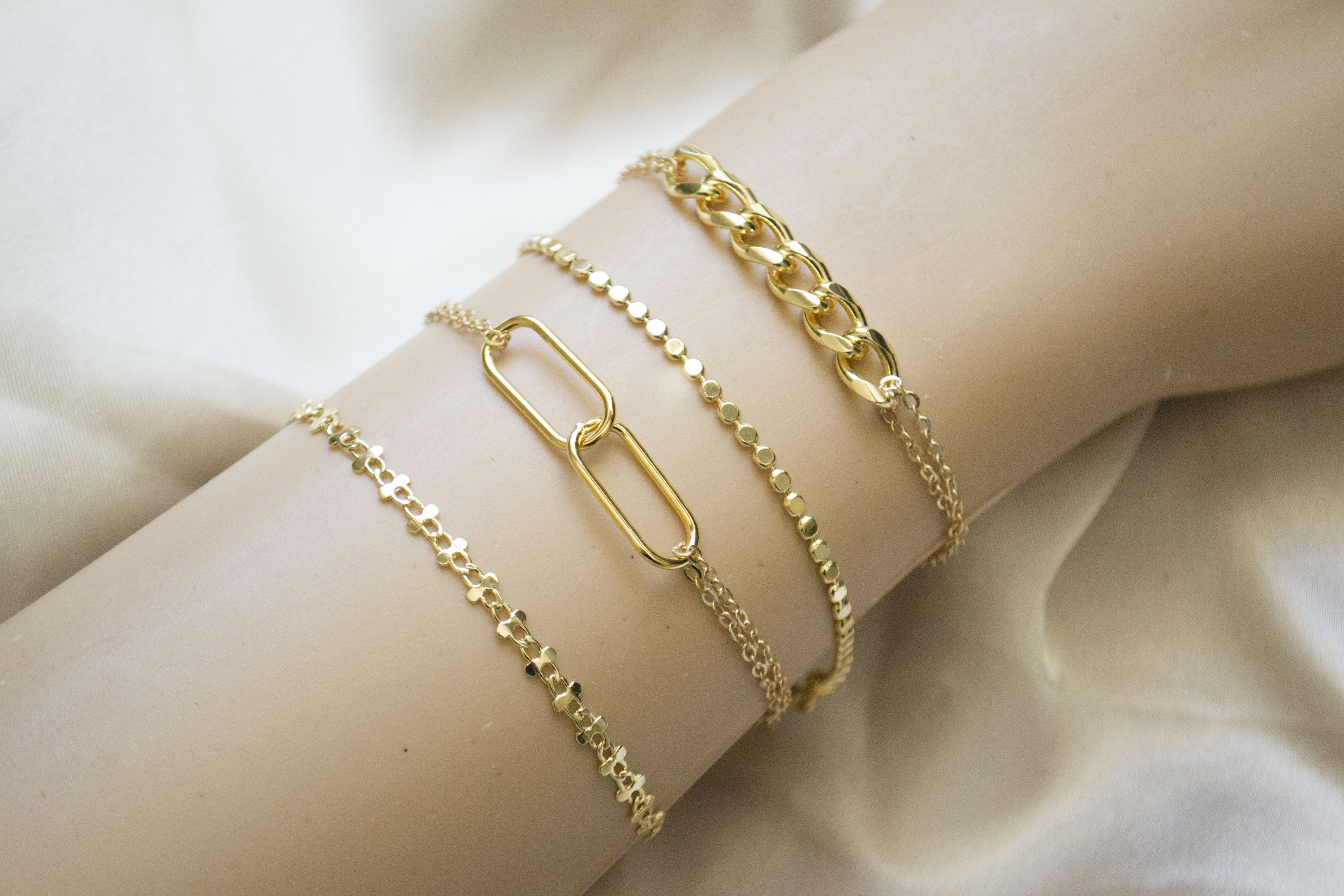 Gold Chain Bracelet / Chain Bracelet / 14k Gold Filled Etsy