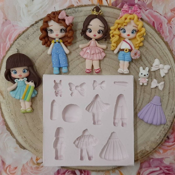 Multifunctional mold, dolls, mold, mold, doll