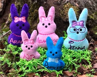Peeps Personalized  Bunny Plush | Marshmallow Easter  Basket Gift