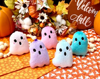 Ghost keychain stuffie, Personalized ghost keychain , Boo Basket, Kids Halloween gift