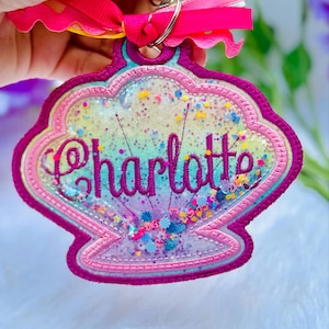 Etiqueta de tela personalizada para bolsas, etiquetas con nombre para mochilas, etiquetas con nombre bordadas con brillantina, etiquetas con nombre, etiquetas para regreso a clases, etiquetas para loncheras y etiquetas para mochilas.