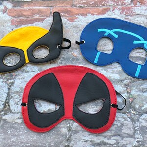 Felt Halloween mask, Embroidered mask, Halloween costume, Birthday party.Size: 3-6y.old