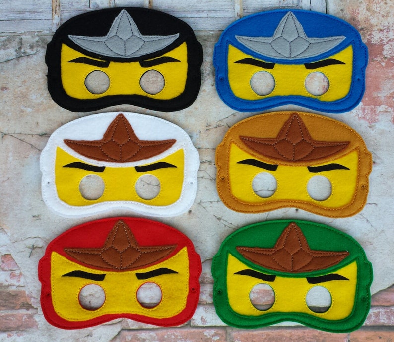 Felt mask.Embroidered flet mask.Birthday party mask.