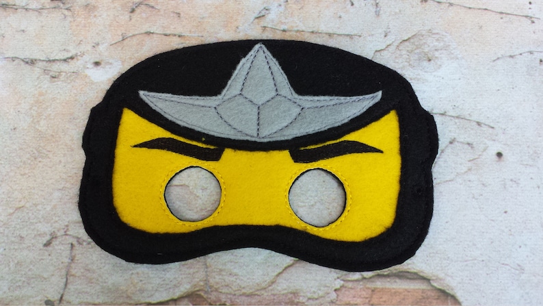 Felt mask.Embroidered flet mask.Birthday party mask.