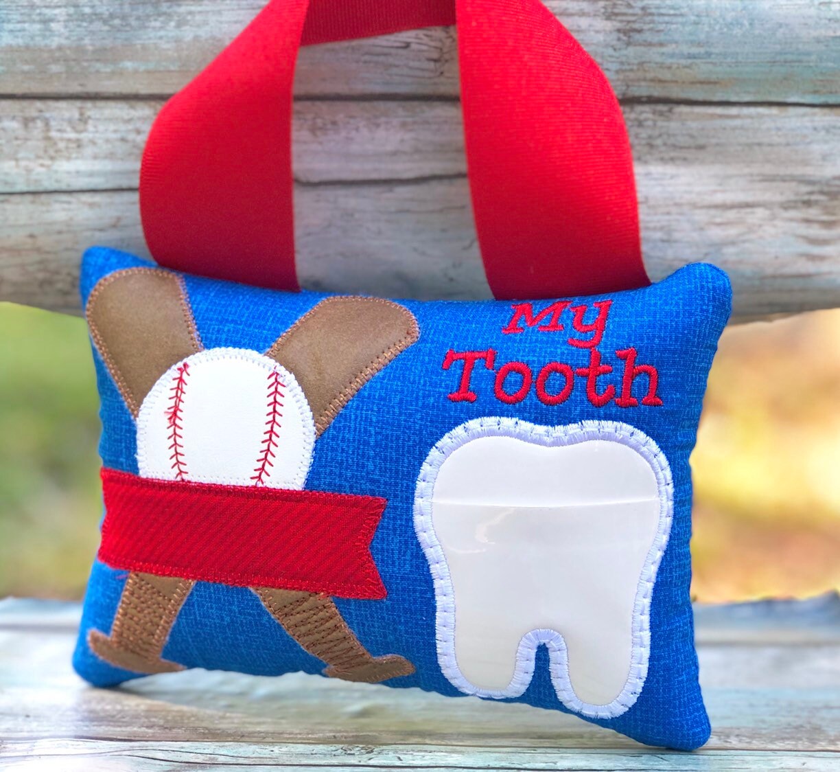 Tooth Baseball Baseball Tooth Fairy Pillow | Embroidered Boy Sports Pillow | Birthday ...