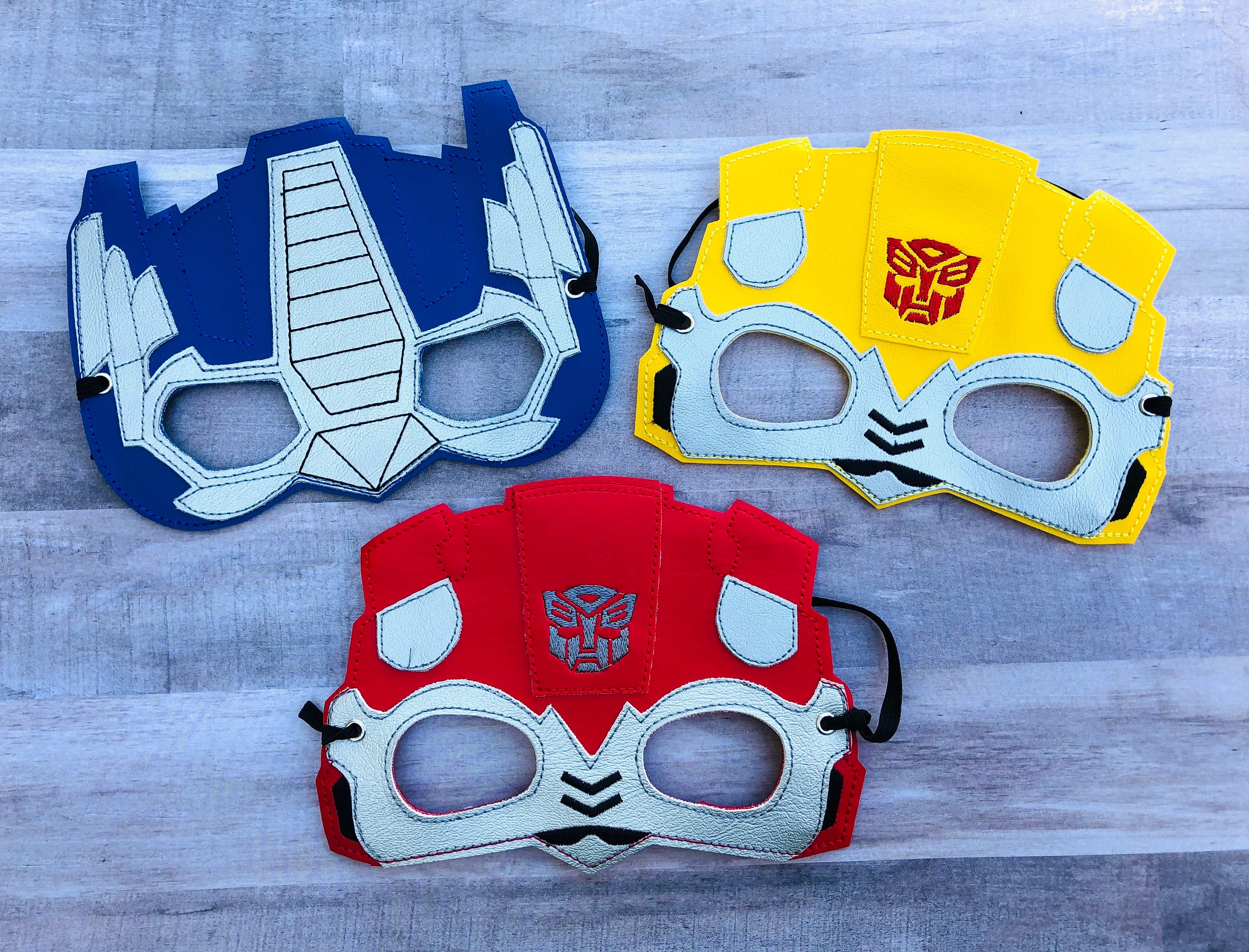 Transfomers Mask Embroidered Transformers Mask | Halloween Costume | Birthday Party Mask ...