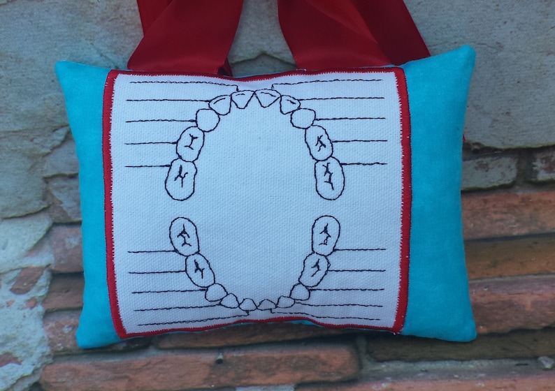 Ariel tooth fairy pillow. Mermoid tooth fairy pillow Embroidered tooth fairy pillow