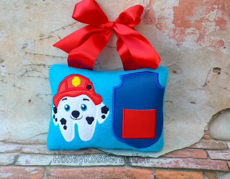 Nr.19 Tooth fairy pillow. Paw Patrol tooth fairy pillow. Dog Etsy