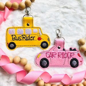 Car rider, Bus Rider key chain, Bag Tag, Back to school, , Bus rider key chain, Backpack tag, Luggage Tag, Lunch box key chain