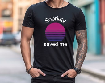 Sobriety Graphic Tee, Sober Graphic T-Shirt, Proud to Be Sober Shirt, Sober Life Shirt, Sober Gift, Sober TShirt, AA Recovery Gift