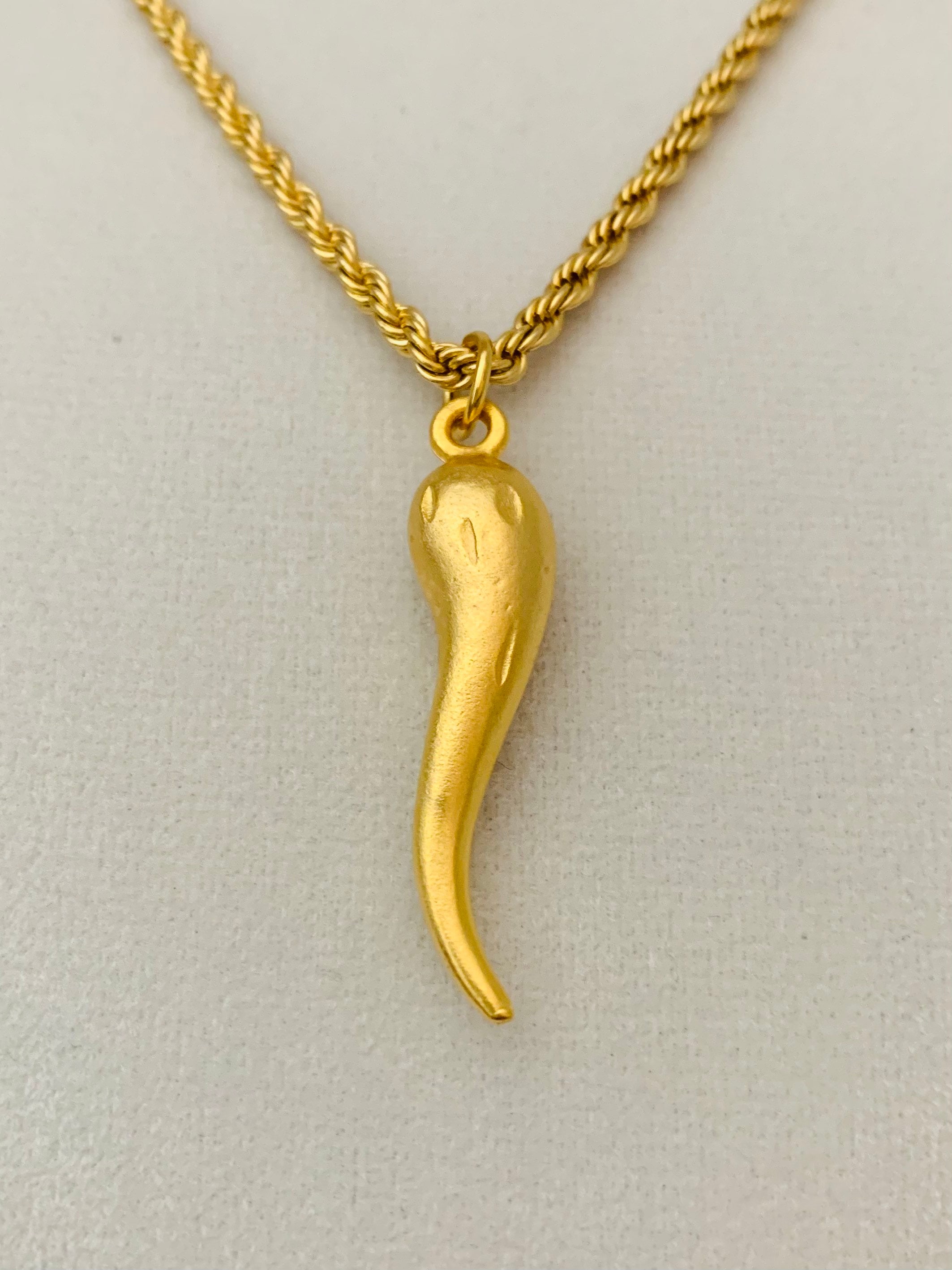 高質 Italian Horn Necklace, Italian Cornicello, 1 1/2 アクセサリー