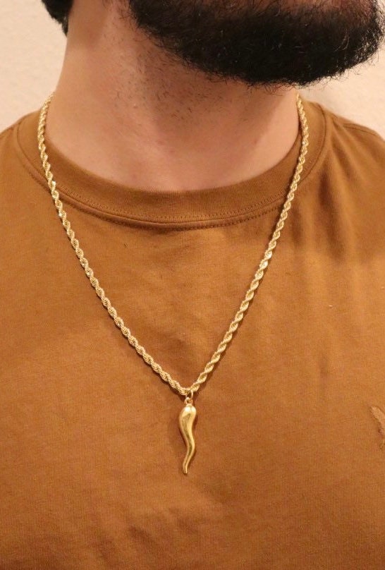 Italian Horn Necklace, Italian Cornicello, Italian Amulet