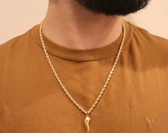 Italian Horn Necklace - Etsy