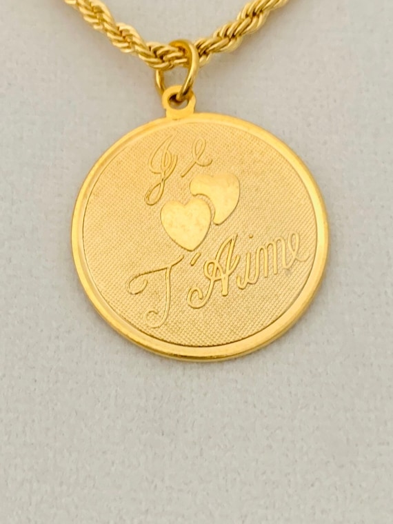 Pendentif 'À Ma Fille Je T'Aime' - Modèle 65 - Couleur Or - Neuf Avec étiquettes - Cadeau Pour Fille