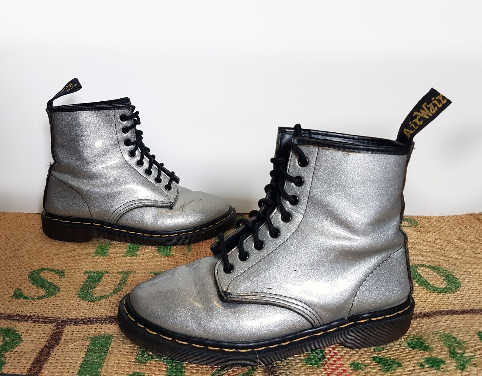 dr martens silver